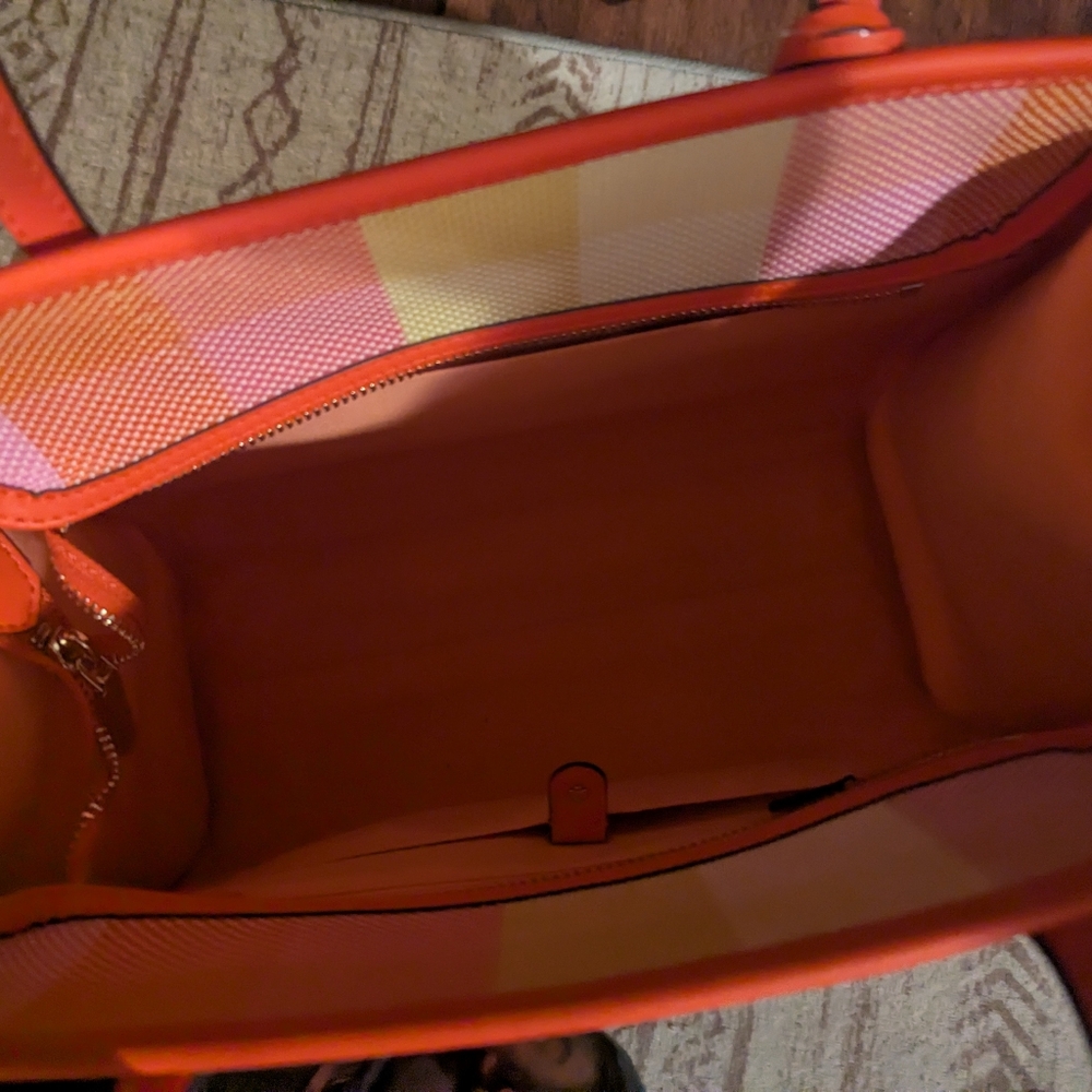 NWT Kate Spade pink plaid tote - Picture 7 of 8